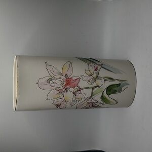 Price Products Bellmawr Japan Marking Floral Vase Gold Trim 9.5" Tall Vintage